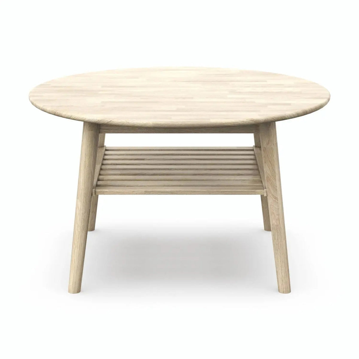 Veneto Italia Tables Erie Round Coffee Table with Shelf
