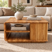 Cwellyn coffee unit, oak, natural wax oil