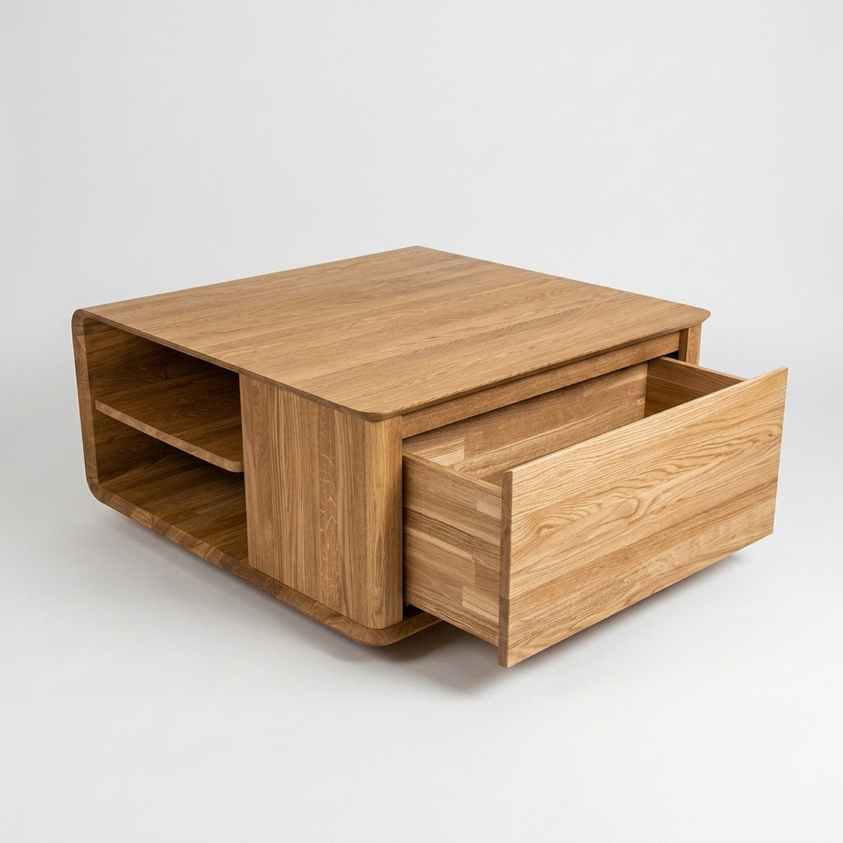 Cwellyn coffee unit, oak, natural wax oil