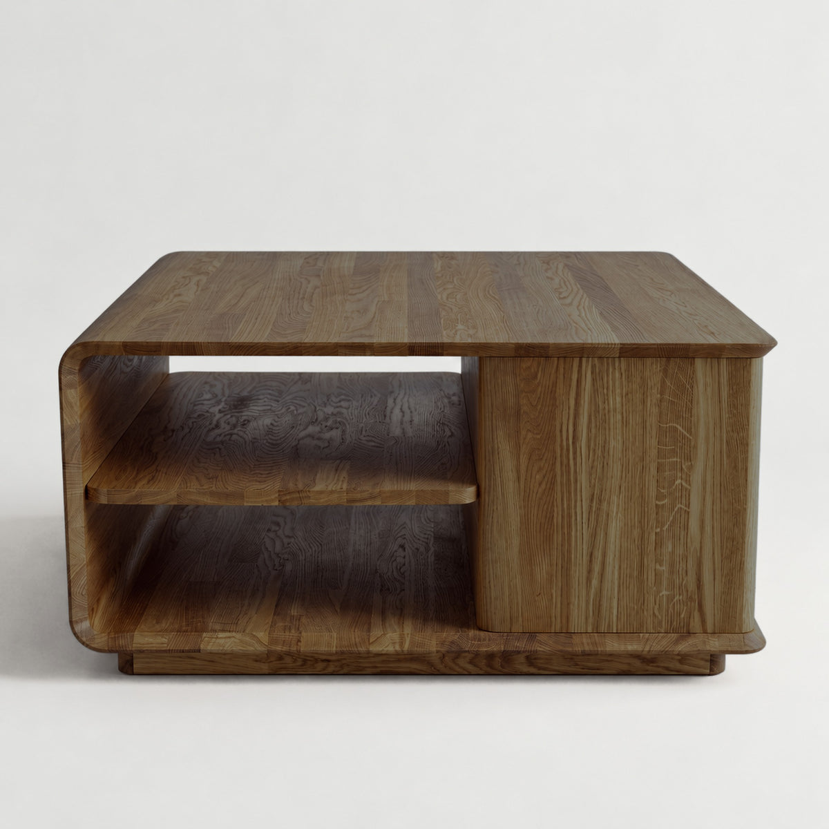 Cwellyn coffee unit, oak, smoked oil