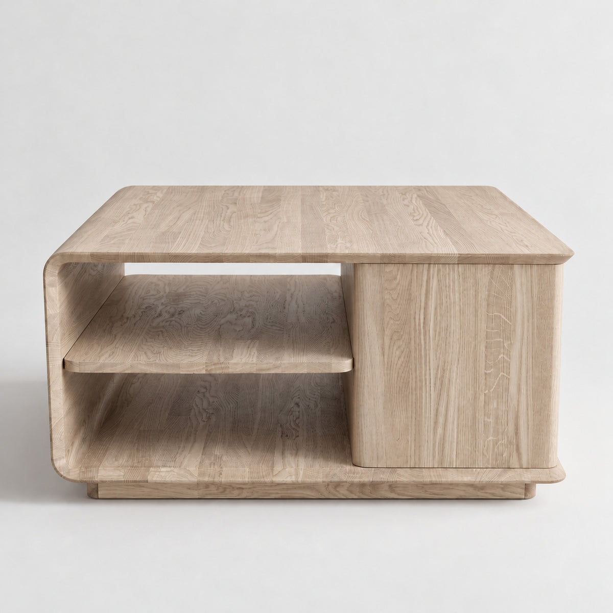Cwellyn coffee unit, oak, white oil
