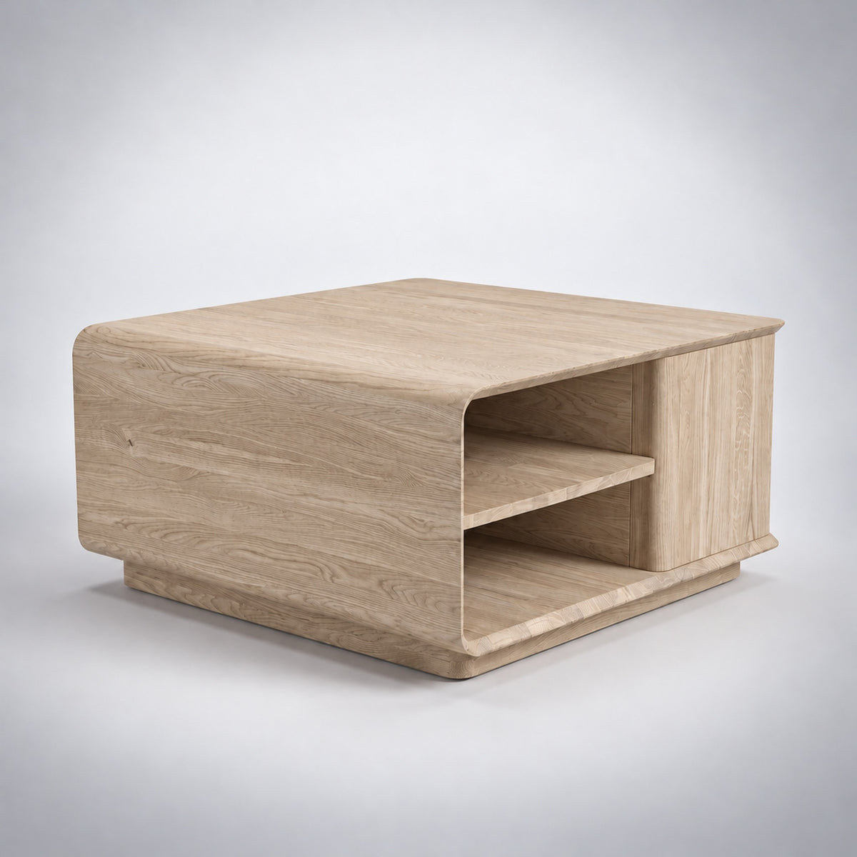 Cwellyn coffee unit, oak, white oil