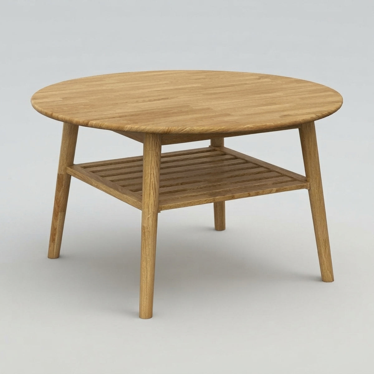 Erie Round Coffee Table with Shelf