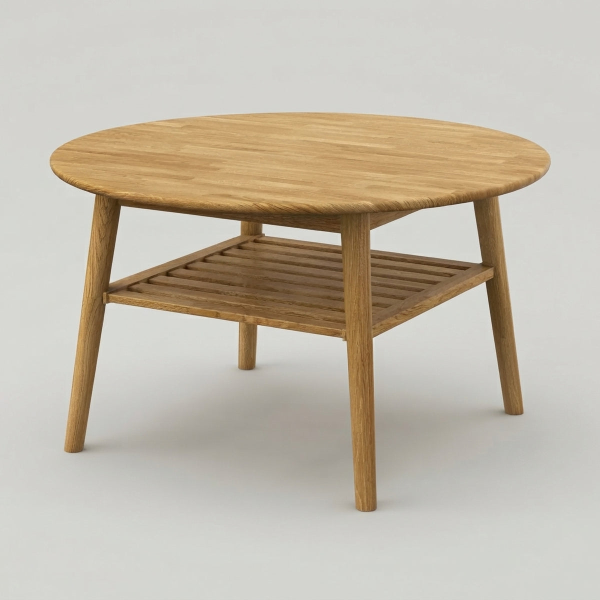 Erie Round Coffee Table with Shelf