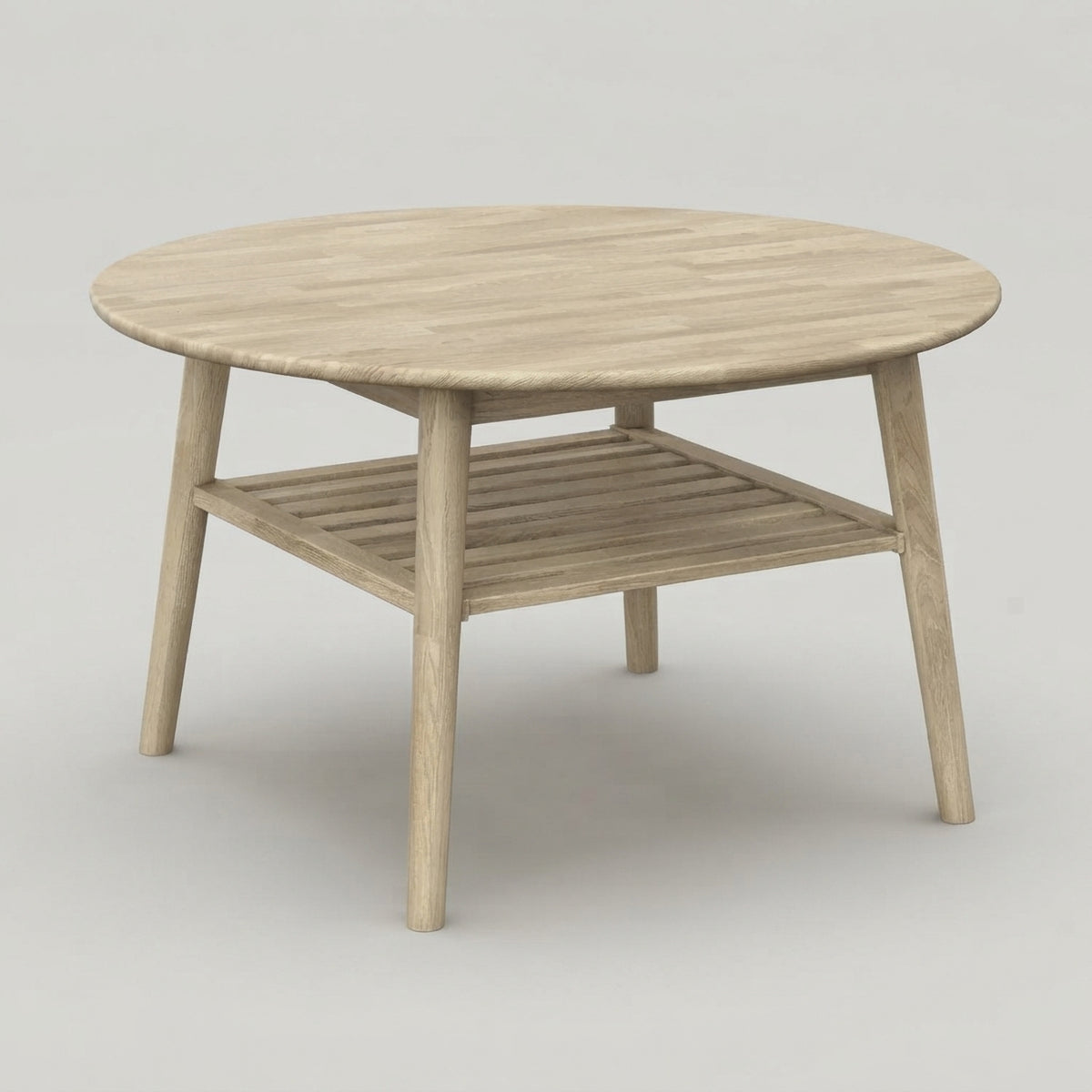 Erie Round Coffee Table with Shelf