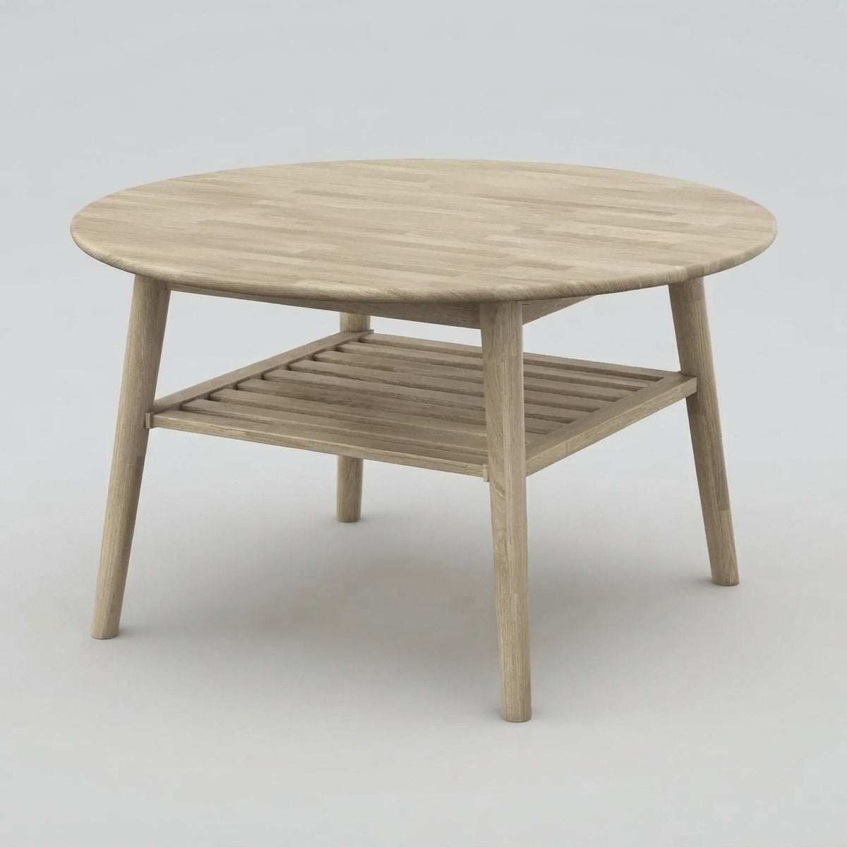 Erie Round Coffee Table with Shelf