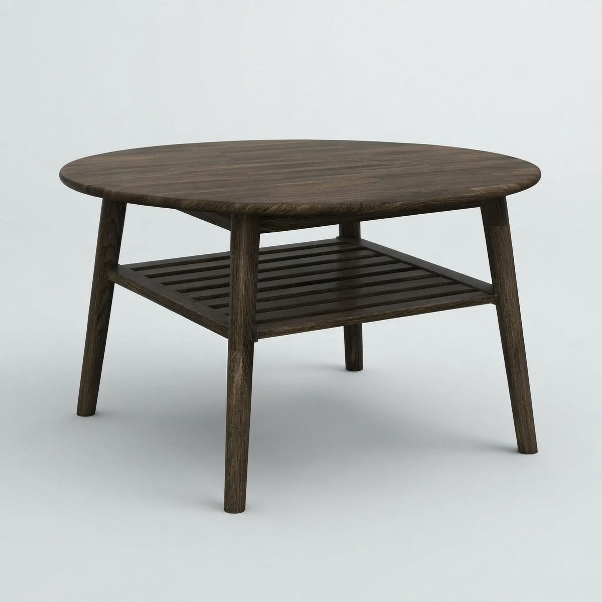 Erie Round Coffee Table with Shelf