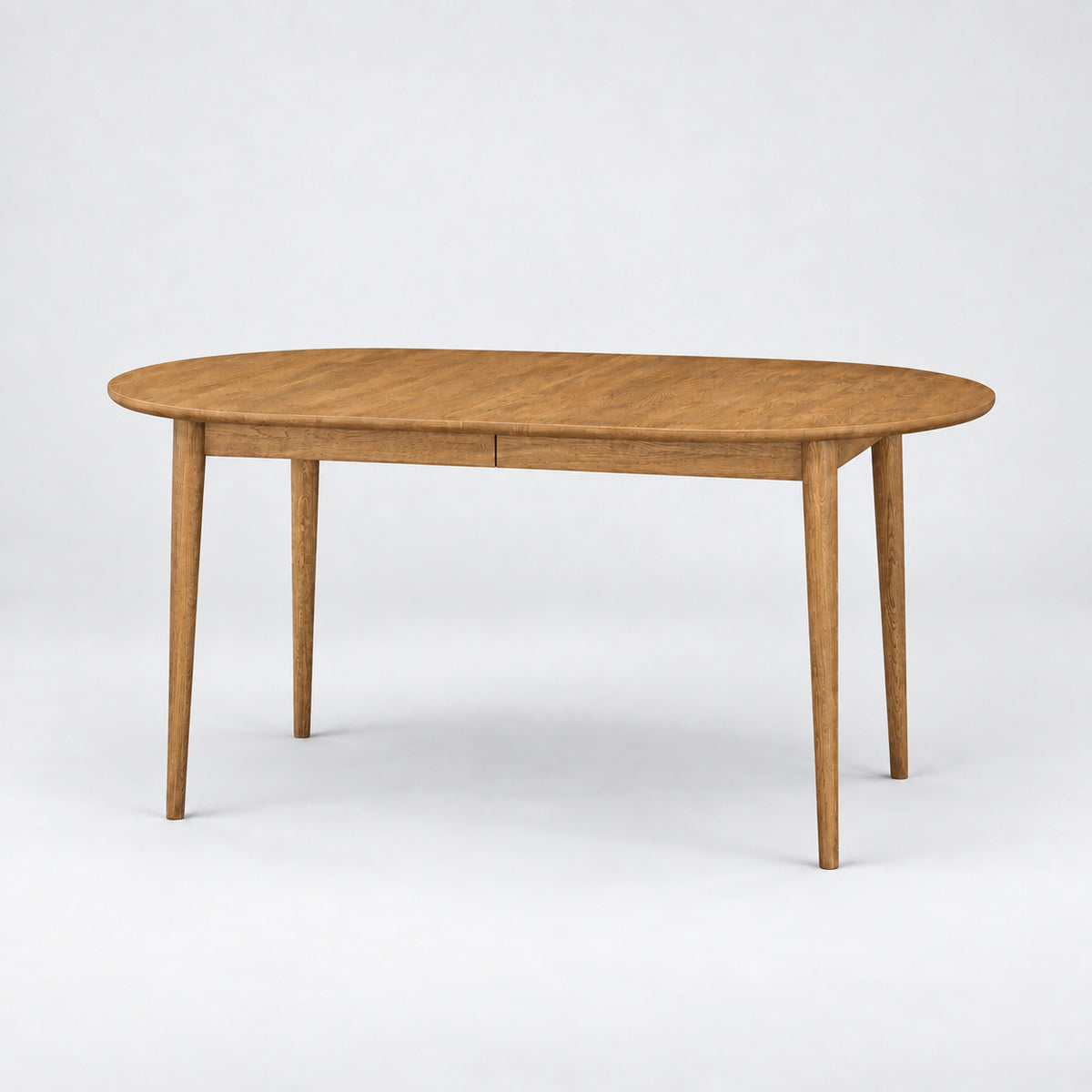 Erie extendable dining table, natural oil — without extension leaves