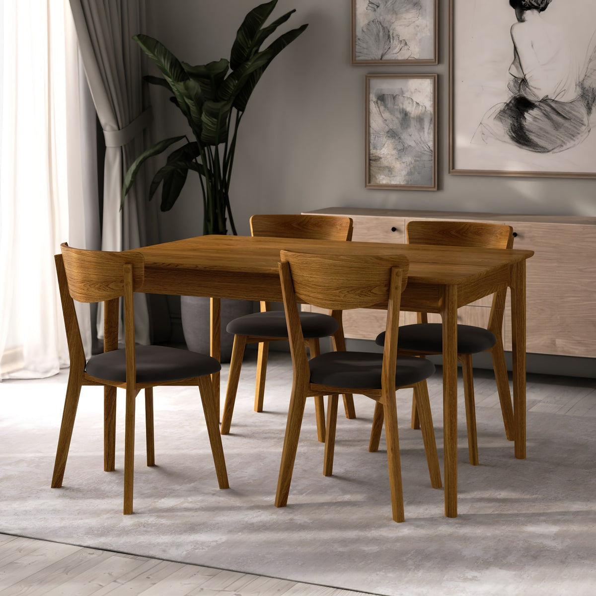 Garda Dining Table with Side Butterfly Extension