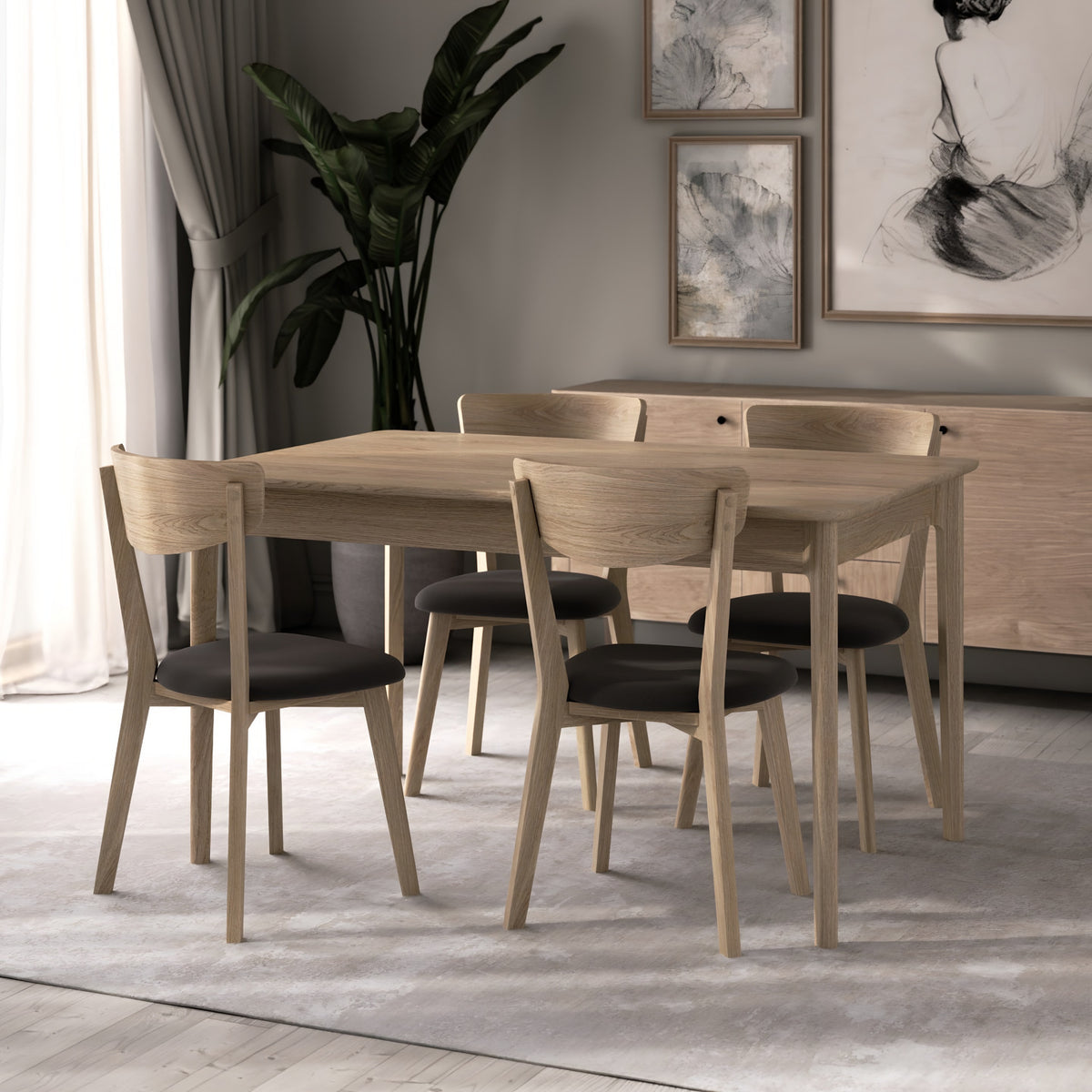 Garda Dining Table with Side Butterfly Extension