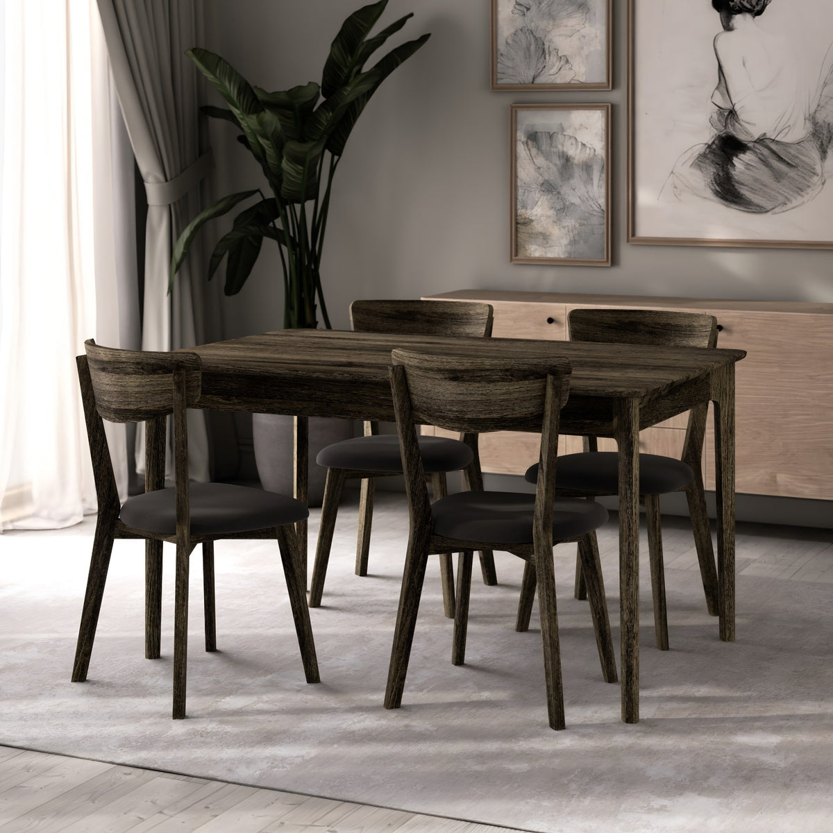 Garda Dining Table with Side Butterfly Extension