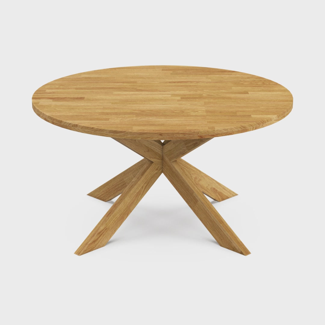Завантажити відео: Laukaa Round Extendable Dining Table