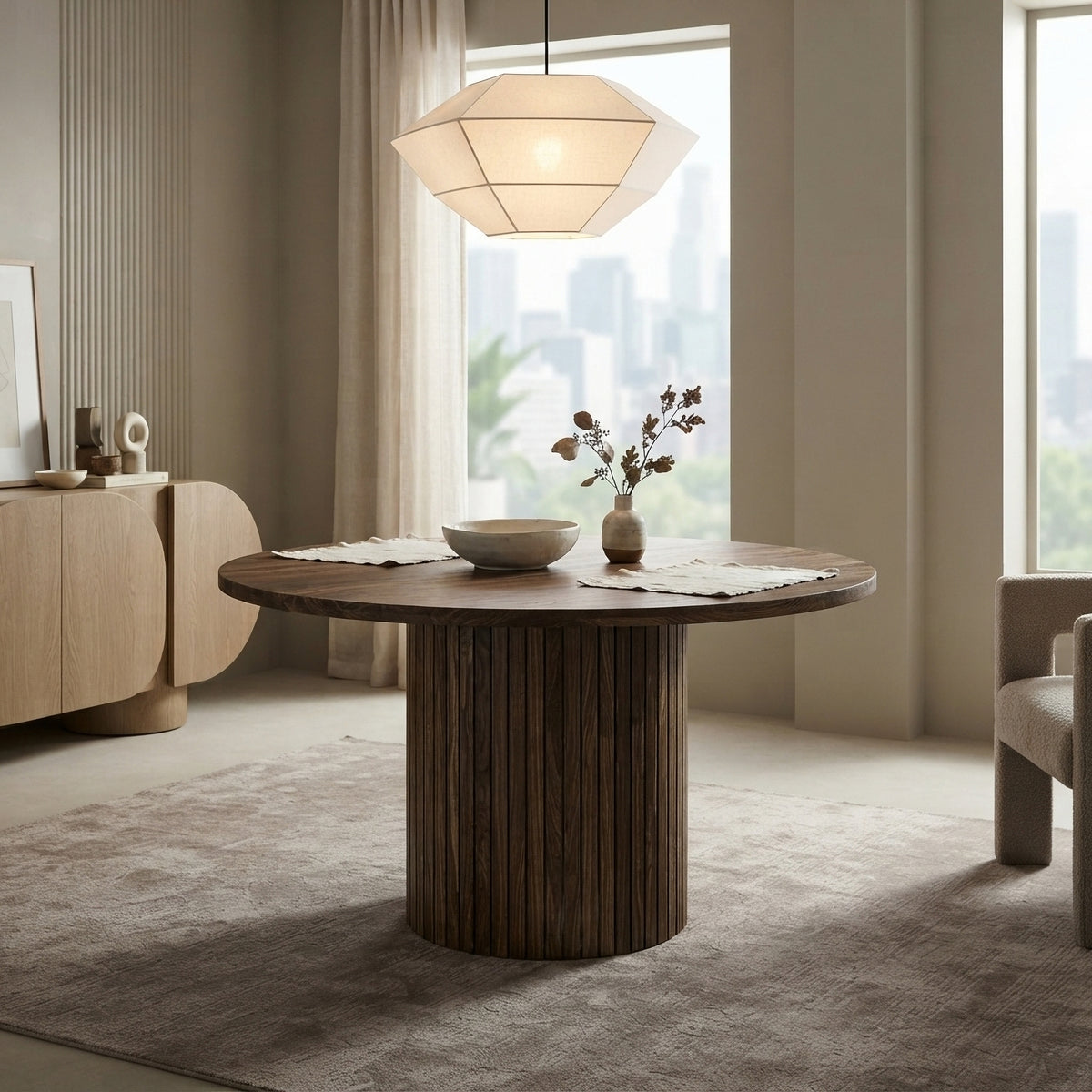 Tromso Round Extendable Dining Table