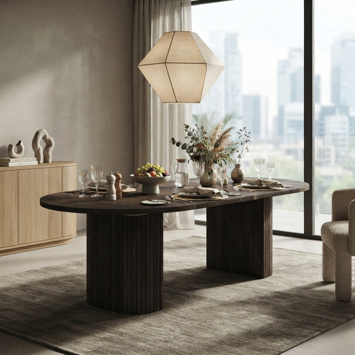 Tromso Round Extendable Dining Table