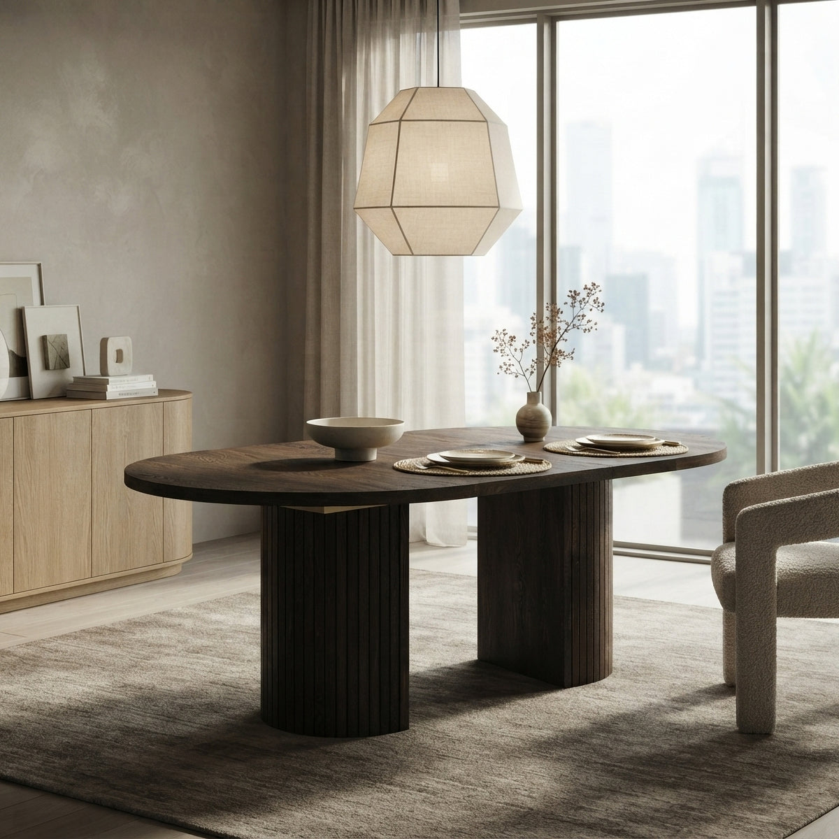 Tromso Round Extendable Dining Table