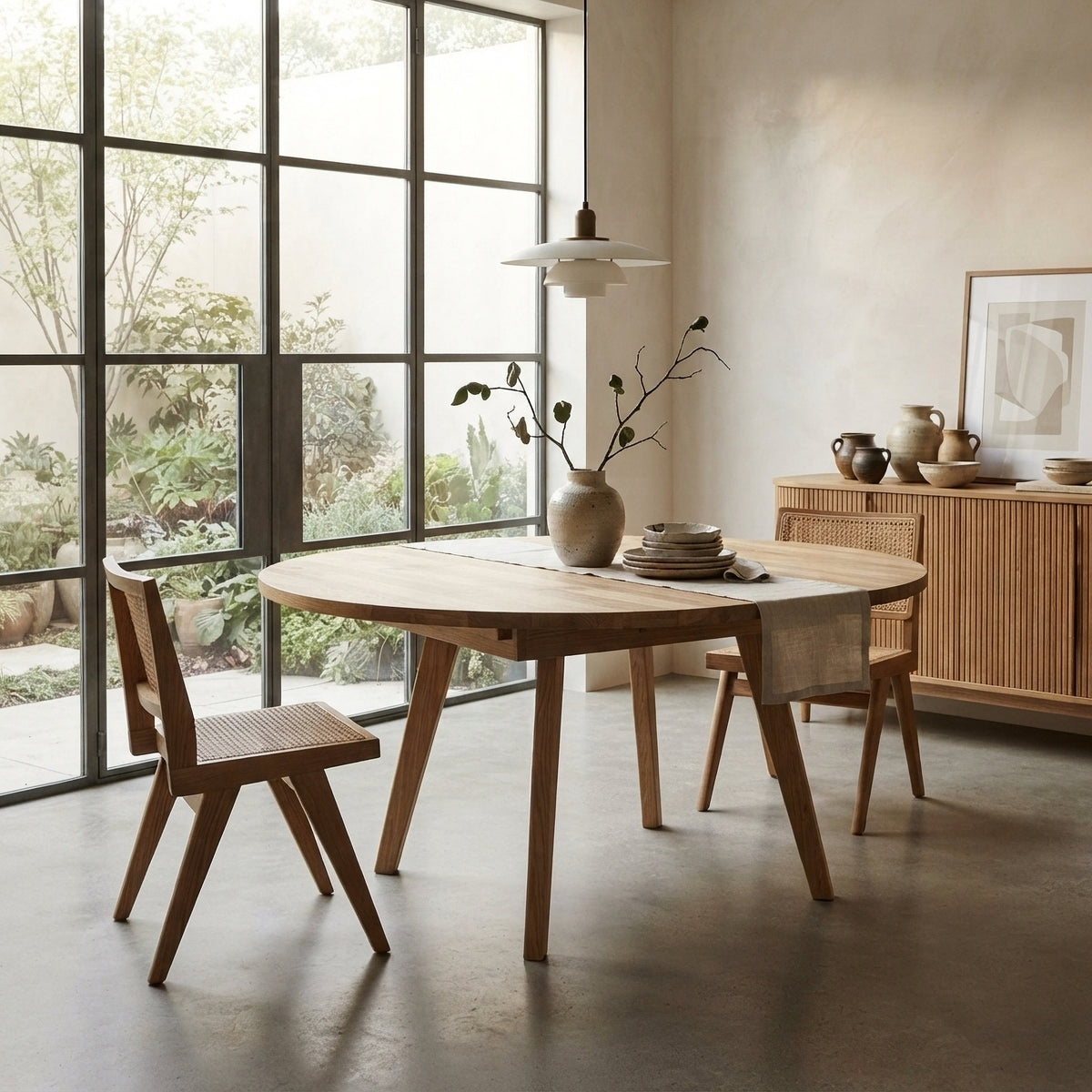 Urho Round Extendable Dining Table